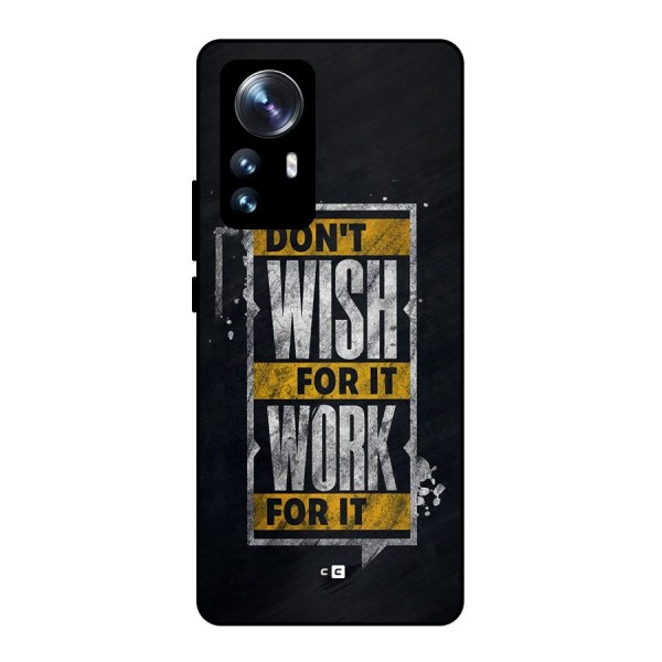 Wish Work Metal Back Case for Xiaomi 12 Pro
