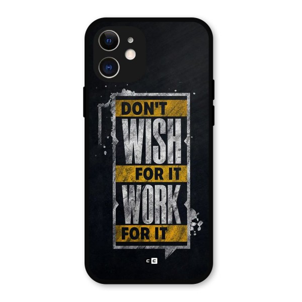 Wish Work Metal Back Case for iPhone 12