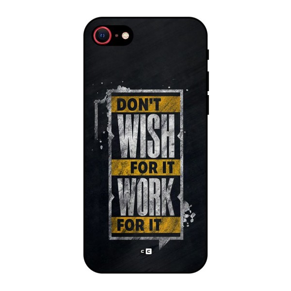 Wish Work Metal Back Case for iPhone 7