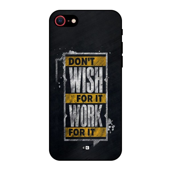 Wish Work Metal Back Case for iPhone 8