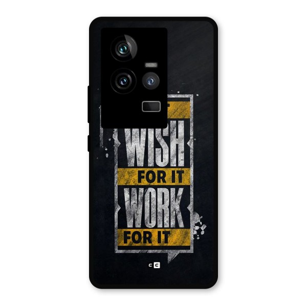 Wish Work Metal Back Case for iQOO 11 5G