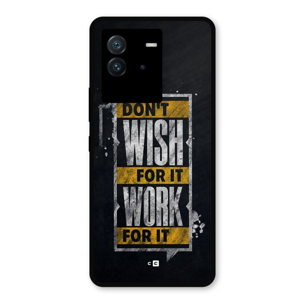 Wish Work Metal Back Case for iQOO Neo 6 5G