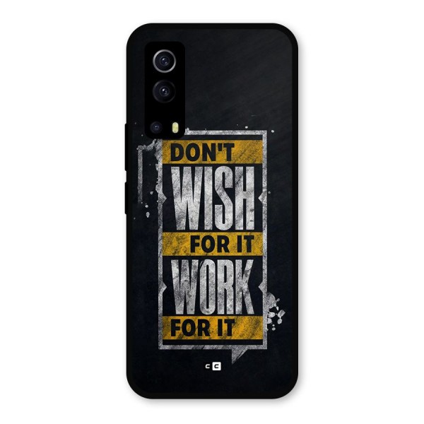 Wish Work Metal Back Case for iQOO Z3