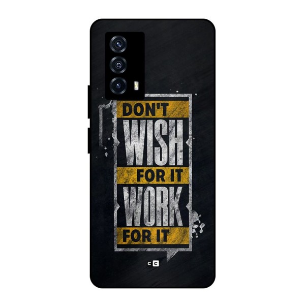 Wish Work Metal Back Case for iQOO Z5