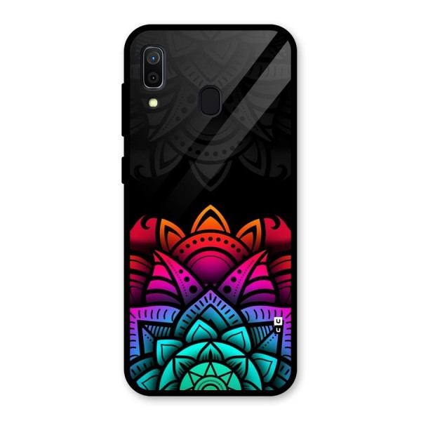 Wonderful Floral Glass Back Case for Galaxy A30