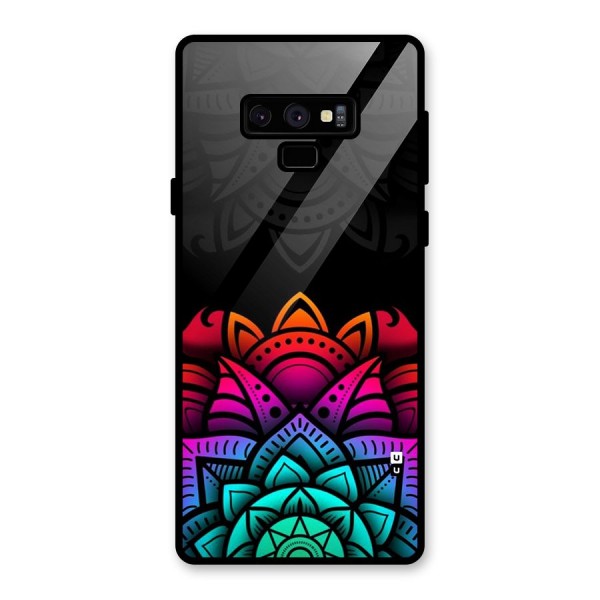 Wonderful Floral Glass Back Case for Galaxy Note 9