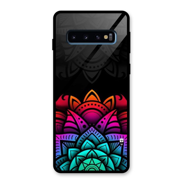 Wonderful Floral Glass Back Case for Galaxy S10