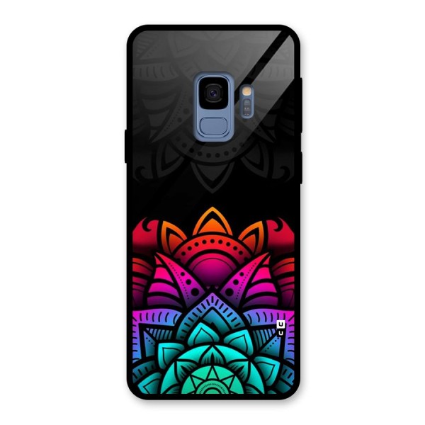 Wonderful Floral Glass Back Case for Galaxy S9