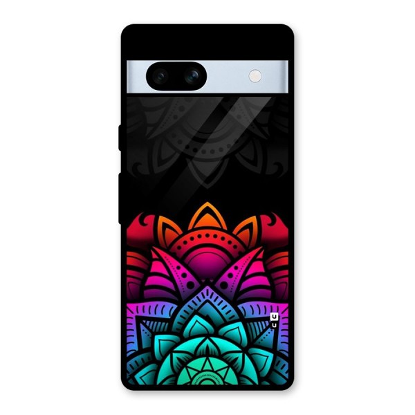 Wonderful Floral Glass Back Case for Google Pixel 7a