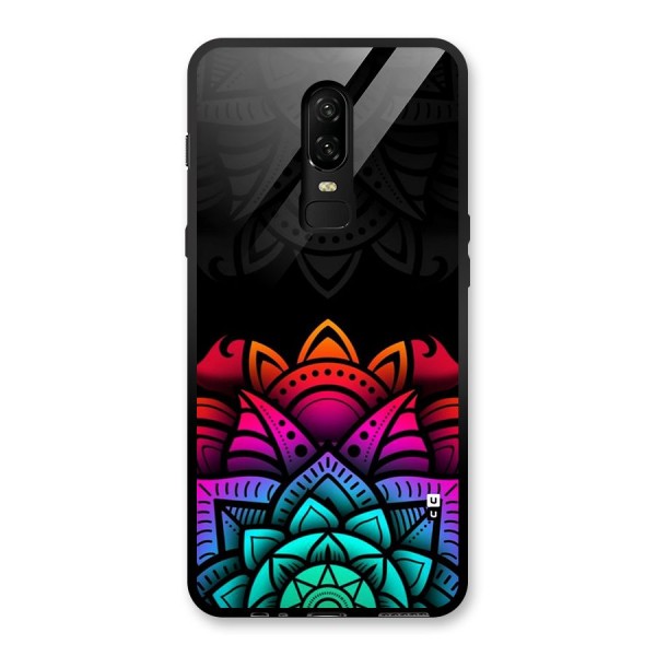 Wonderful Floral Glass Back Case for OnePlus 6