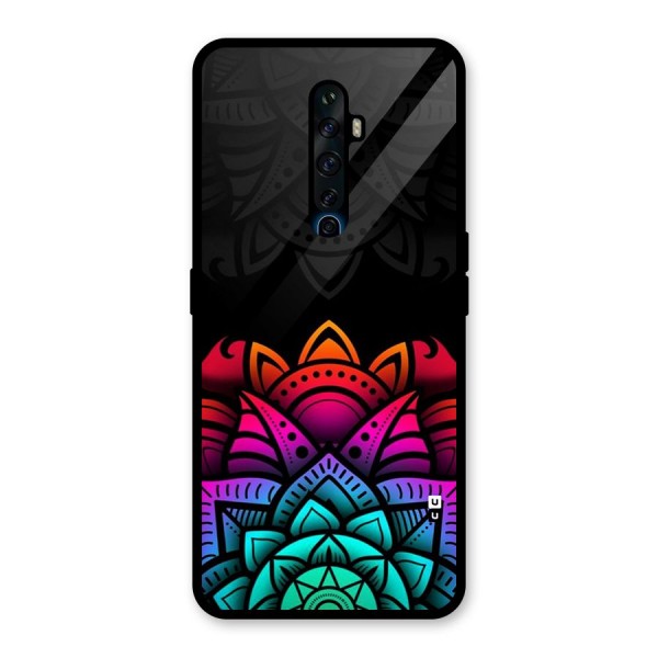 Wonderful Floral Glass Back Case for Oppo Reno2 Z