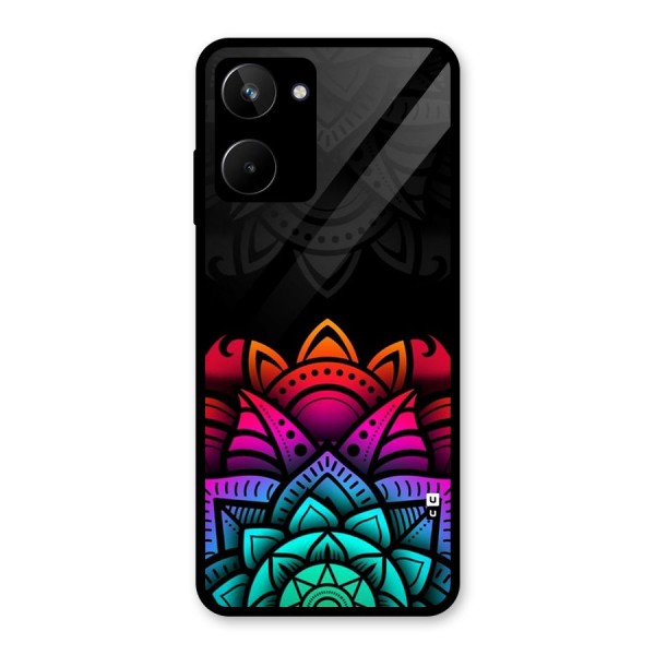 Wonderful Floral Glass Back Case for Realme 10