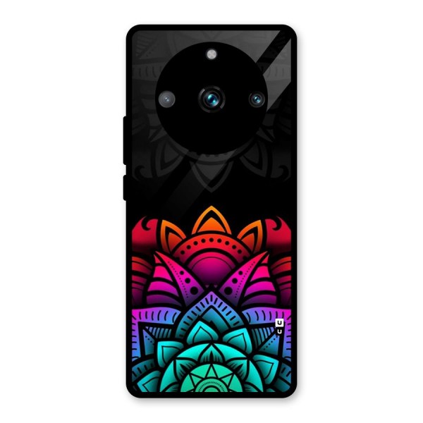 Wonderful Floral Glass Back Case for Realme 11 Pro