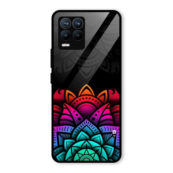 Wonderful Floral Glass Back Case for Realme 8 Pro