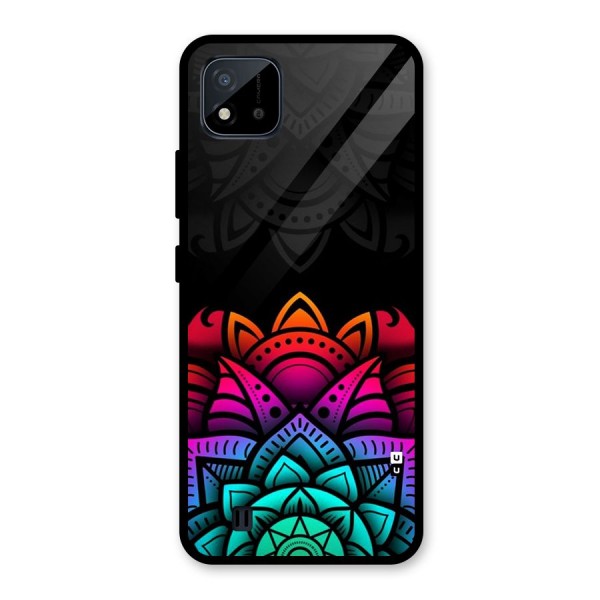 Wonderful Floral Glass Back Case for Realme C11 2021