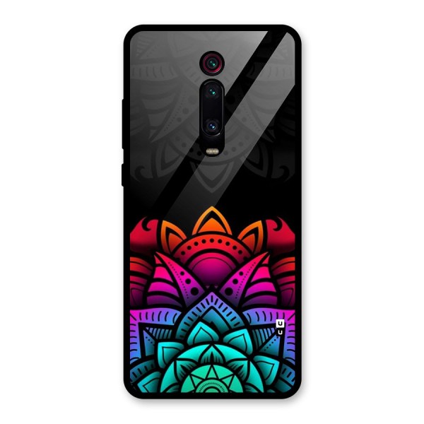 Wonderful Floral Glass Back Case for Redmi K20