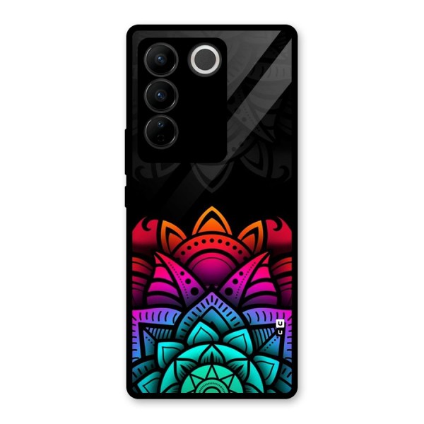 Wonderful Floral Glass Back Case for Vivo V27