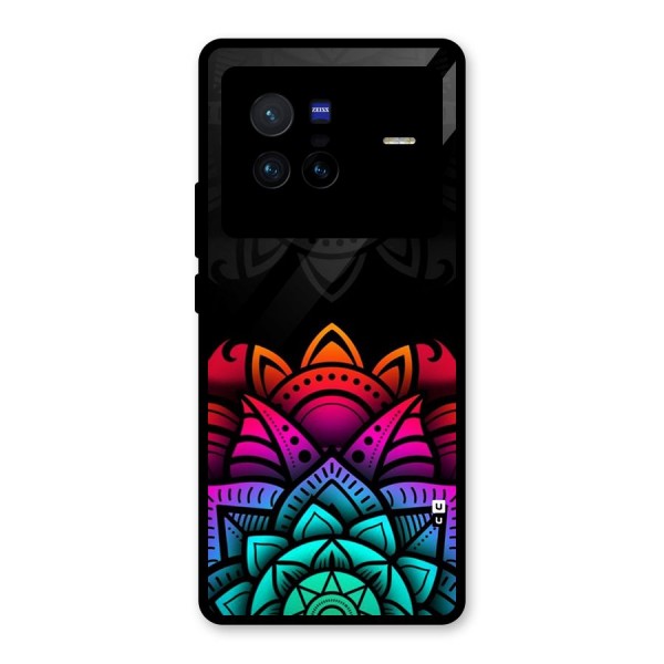 Wonderful Floral Glass Back Case for Vivo X80