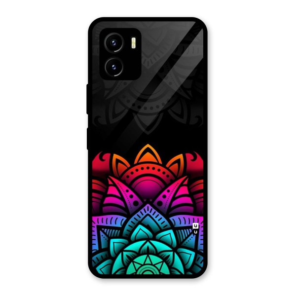 Wonderful Floral Glass Back Case for Vivo Y15s