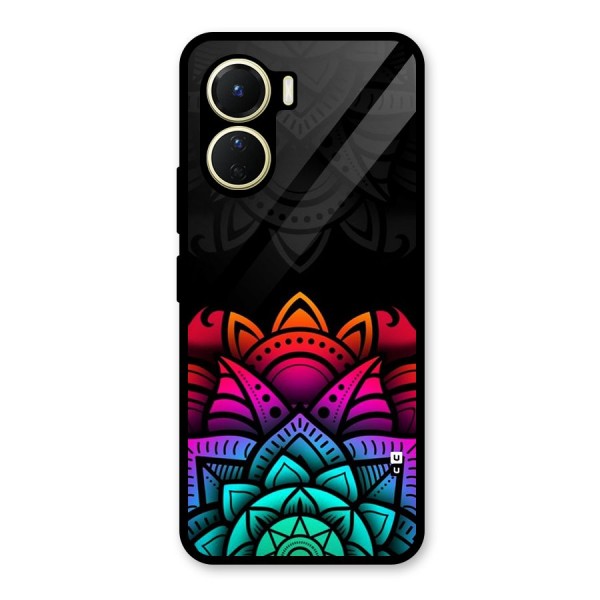 Wonderful Floral Glass Back Case for Vivo Y16