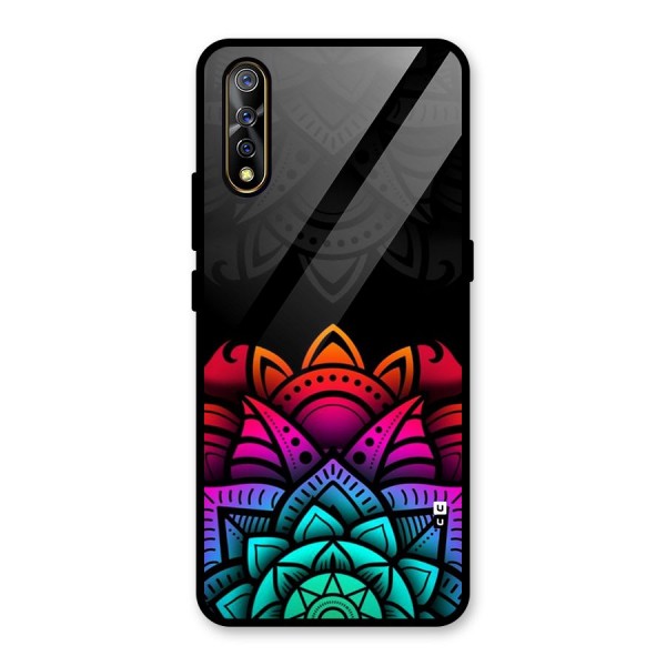 Wonderful Floral Glass Back Case for Vivo Z1x