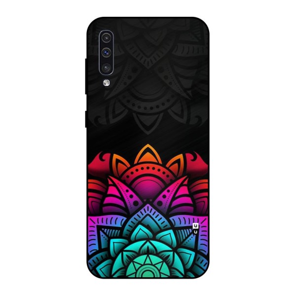 Wonderful Floral Metal Back Case for Galaxy A50