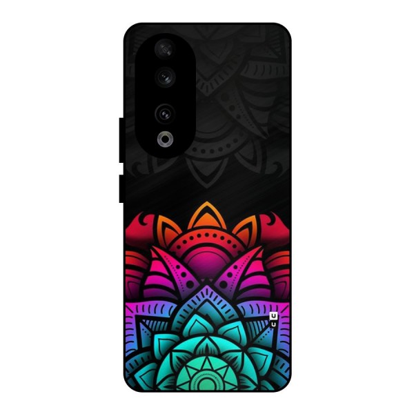 Wonderful Floral Metal Back Case for Honor 90