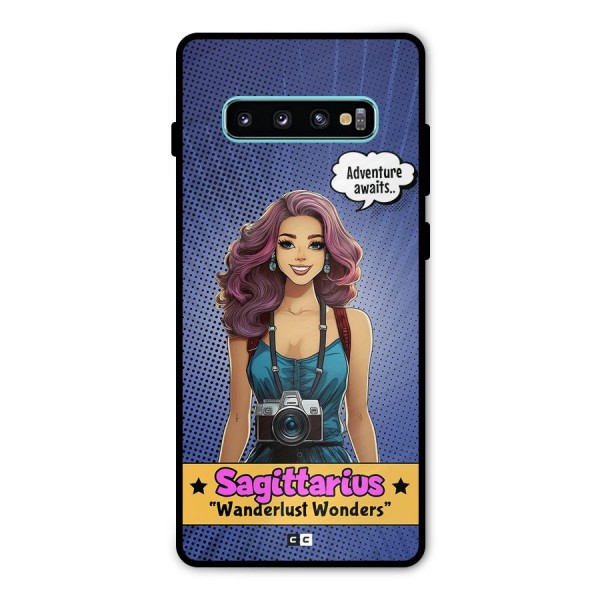 Wonderful Sagittarius Metal Back Case for Galaxy S10 Plus