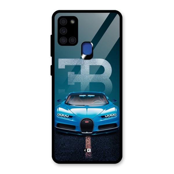 Wonderful Supercar Glass Back Case for Galaxy A21s