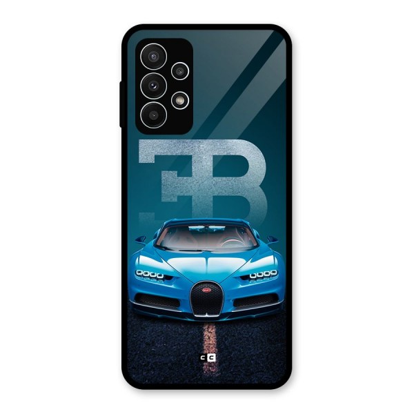 Wonderful Supercar Glass Back Case for Galaxy A23