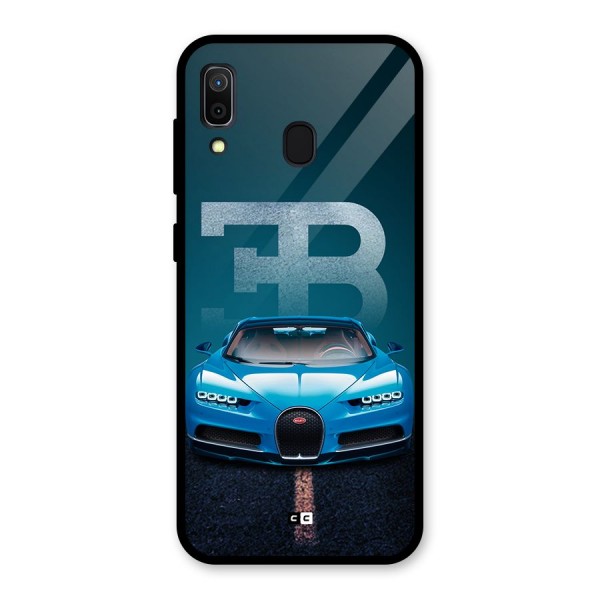 Wonderful Supercar Glass Back Case for Galaxy A30