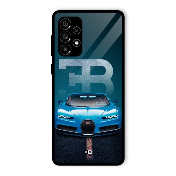 Wonderful Supercar Glass Back Case for Galaxy A73 5G