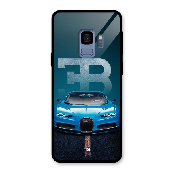 Wonderful Supercar Glass Back Case for Galaxy S9