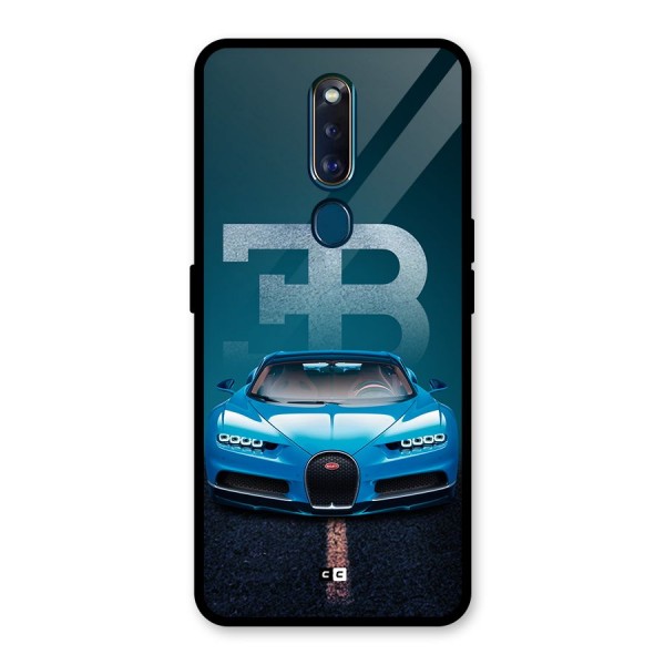 Wonderful Supercar Glass Back Case for Oppo F11 Pro