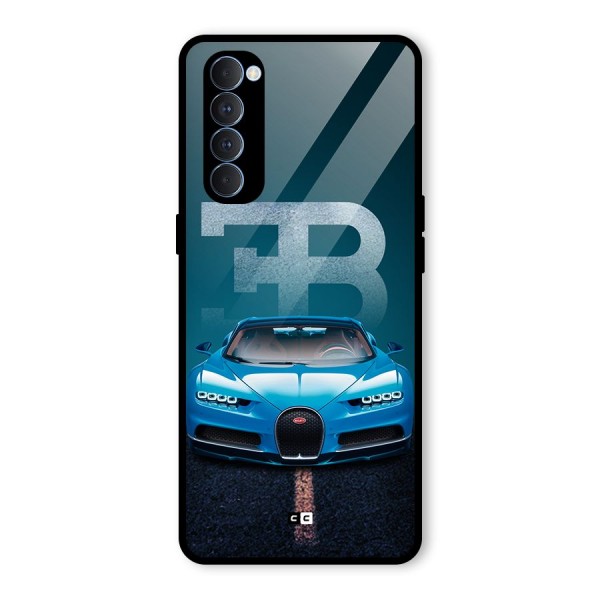 Wonderful Supercar Glass Back Case for Oppo Reno4 Pro