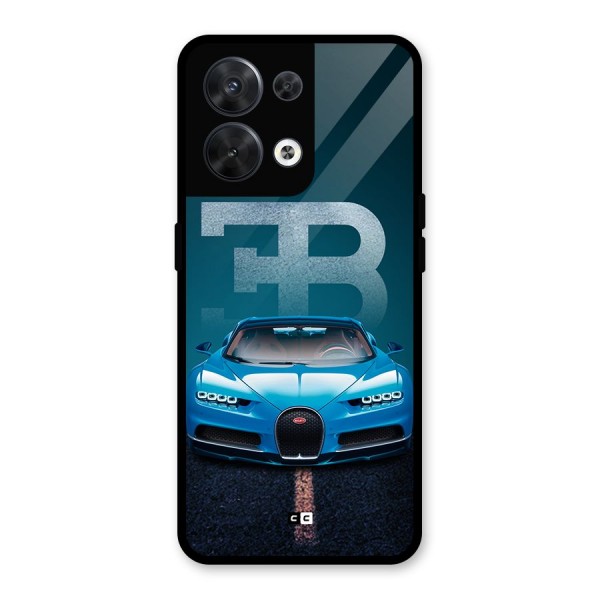 Wonderful Supercar Glass Back Case for Oppo Reno8 5G