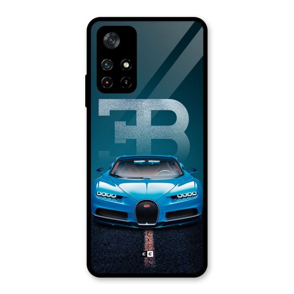 Wonderful Supercar Glass Back Case for Poco M4 Pro 5G