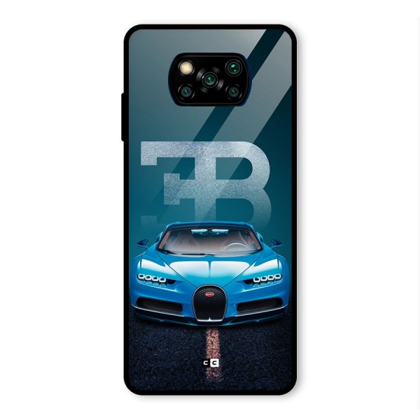 Wonderful Supercar Glass Back Case for Poco X3 Pro