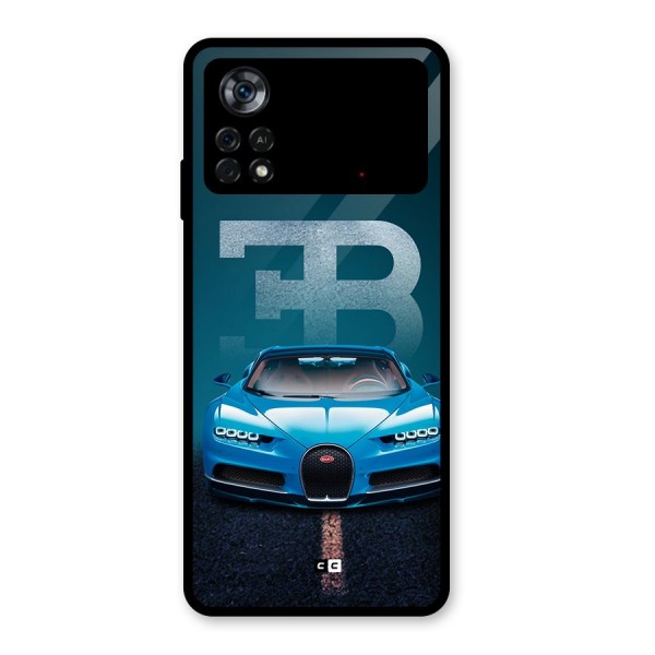 Wonderful Supercar Glass Back Case for Poco X4 Pro 5G