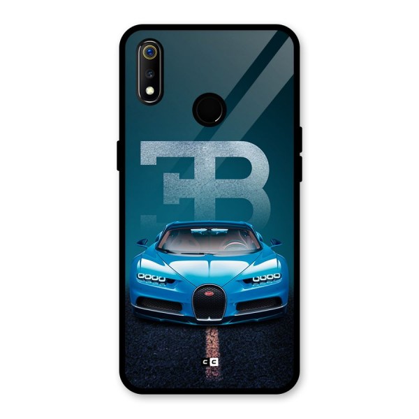 Wonderful Supercar Glass Back Case for Realme 3