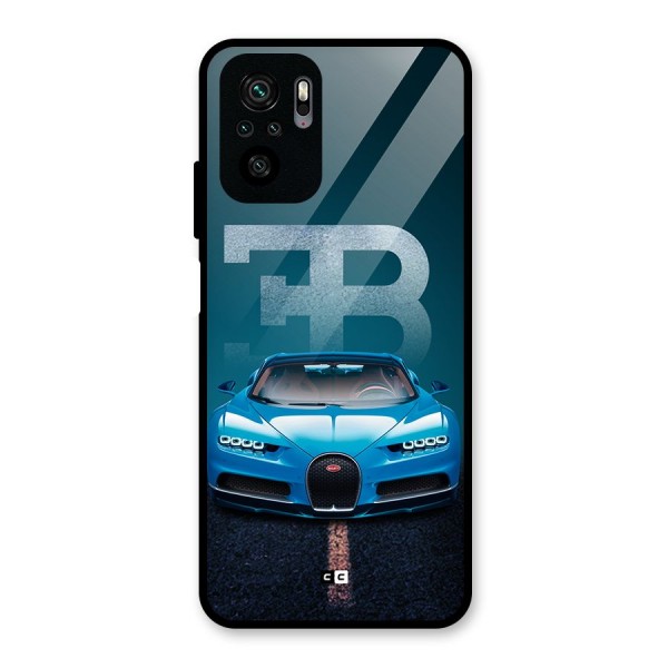 Wonderful Supercar Glass Back Case for Redmi Note 10