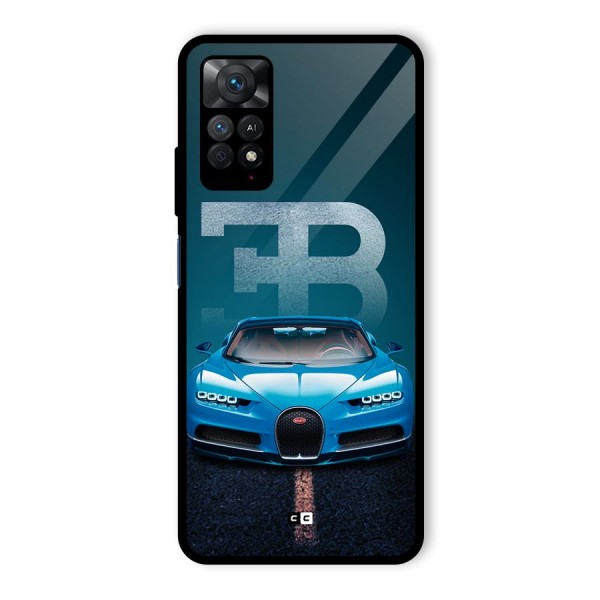 Wonderful Supercar Glass Back Case for Redmi Note 11 Pro