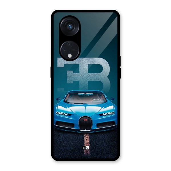 Wonderful Supercar Glass Back Case for Reno8 T 5G