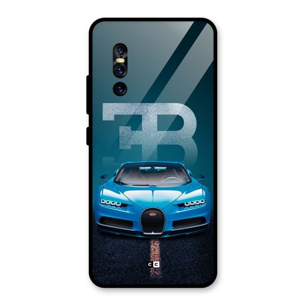 Wonderful Supercar Glass Back Case for Vivo V15 Pro