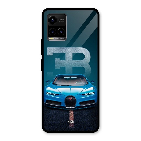 Wonderful Supercar Glass Back Case for Vivo Y21G