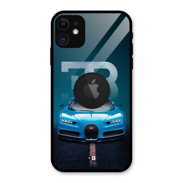 Wonderful Supercar Glass Back Case for iPhone 11 Logo Cut