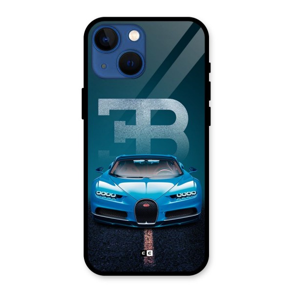 Wonderful Supercar Glass Back Case for iPhone 13 Mini