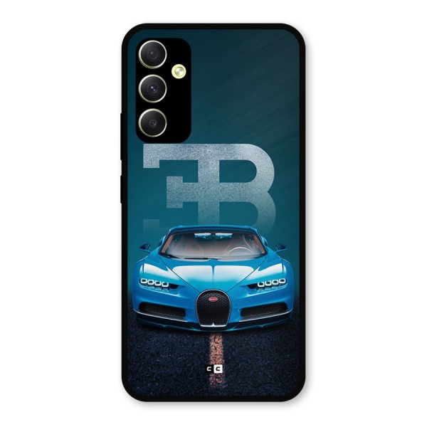 Wonderful Supercar Metal Back Case for Galaxy A34