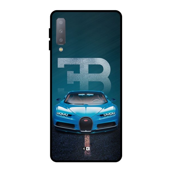 Wonderful Supercar Metal Back Case for Galaxy A7 (2018)