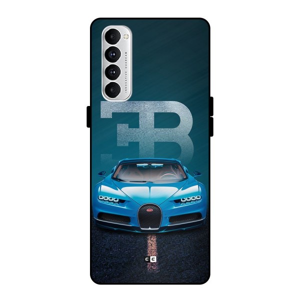 Wonderful Supercar Metal Back Case for Oppo Reno4 Pro